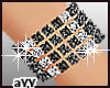 Diamd Bracelet Blk*S(R)