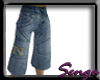 Modern jeans long shorts