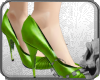 Green Leather Heels
