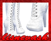 (L) Thigh Hi Boots White