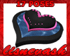 (L) 17P Heart Water Bed