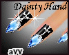 aYY-Dainty Hand Diamond Nails Babyblue