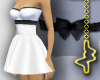 [M] White Bow Dress Shrt