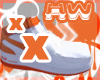 AF1 Orange/White