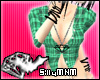m* green Plaid Blouse v2