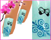 RC Glass Blue Butterfly