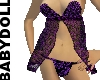 Black & Violet Lace