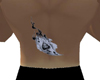 Flaming Card Tat. back