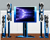 Electric Blue TV set