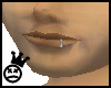 Lip Ring Left Silver