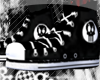 Black and white shoes