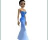 speckled blue gown