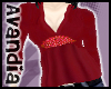 Av~Red Bead Top (LG)