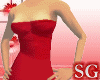 Layered red dress