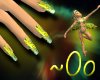 ~Oo Fairy Ivy Gold Nails