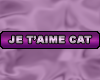 Product Image for Je t'aime Cat - Sticker