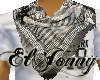 [EJ]Blk/Wht Scarf