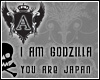 Product Image for I AM GODZILLA STICKER