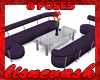 (L) 8 Pose Purple Sofas