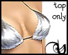 Silver Bikini Top