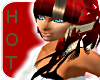 Red silky hair