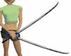 Blue Katanas W/action