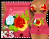 {K} Pink Floral Love R