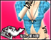 m* blue Plaid Blouse v2