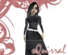 Plus-sized black gothic