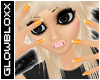#Orange Plastic Nails#