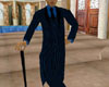 Black & Blue Dress Coat