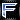 Blue Chrome Letters F