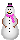       Winter Holiday Pink Scarf Snowman