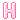 Pink Letter H 2
